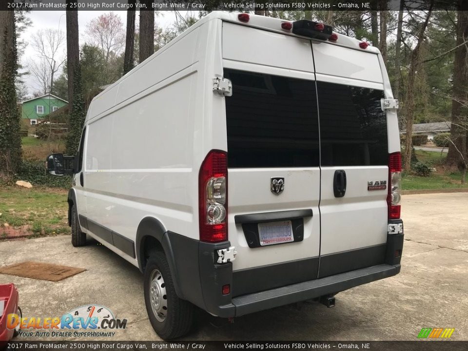 2017 Ram ProMaster 2500 High Roof Cargo Van Bright White / Gray Photo #13