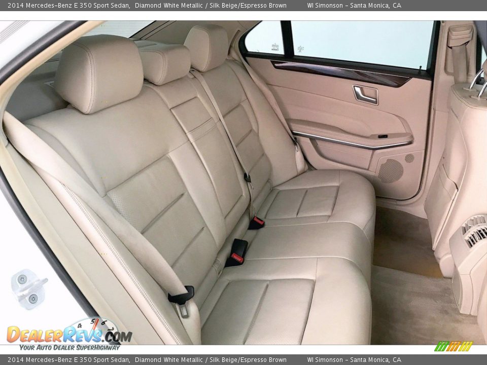 2014 Mercedes-Benz E 350 Sport Sedan Diamond White Metallic / Silk Beige/Espresso Brown Photo #19