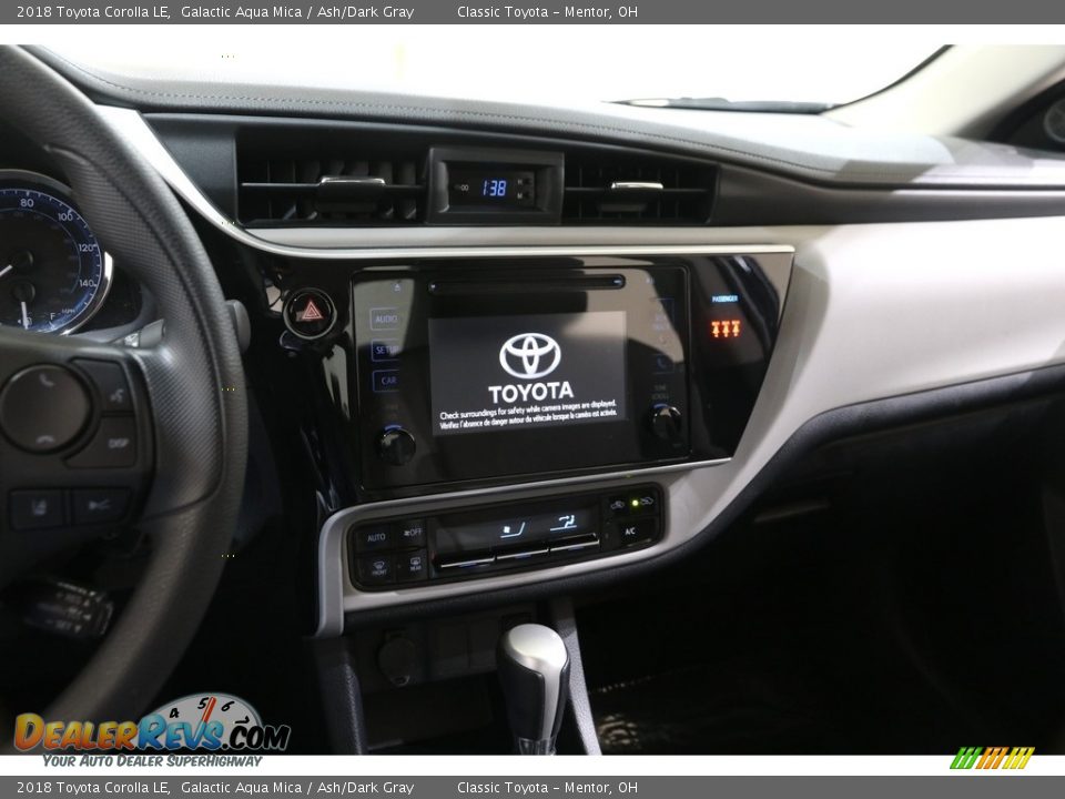 2018 Toyota Corolla LE Galactic Aqua Mica / Ash/Dark Gray Photo #9