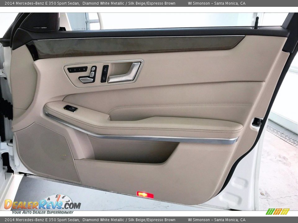 2014 Mercedes-Benz E 350 Sport Sedan Diamond White Metallic / Silk Beige/Espresso Brown Photo #27