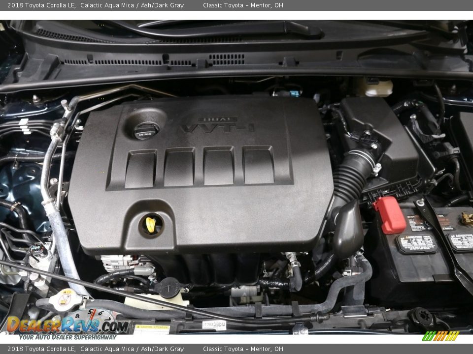 2018 Toyota Corolla LE Galactic Aqua Mica / Ash/Dark Gray Photo #18