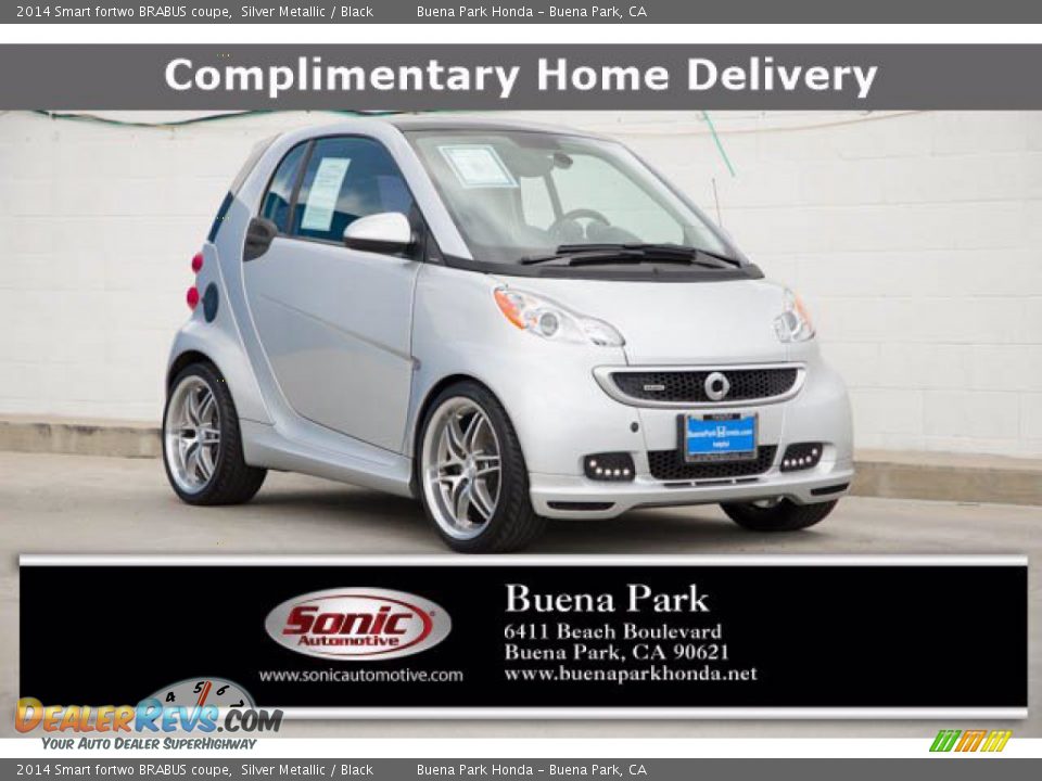 2014 Smart fortwo BRABUS coupe Silver Metallic / Black Photo #1