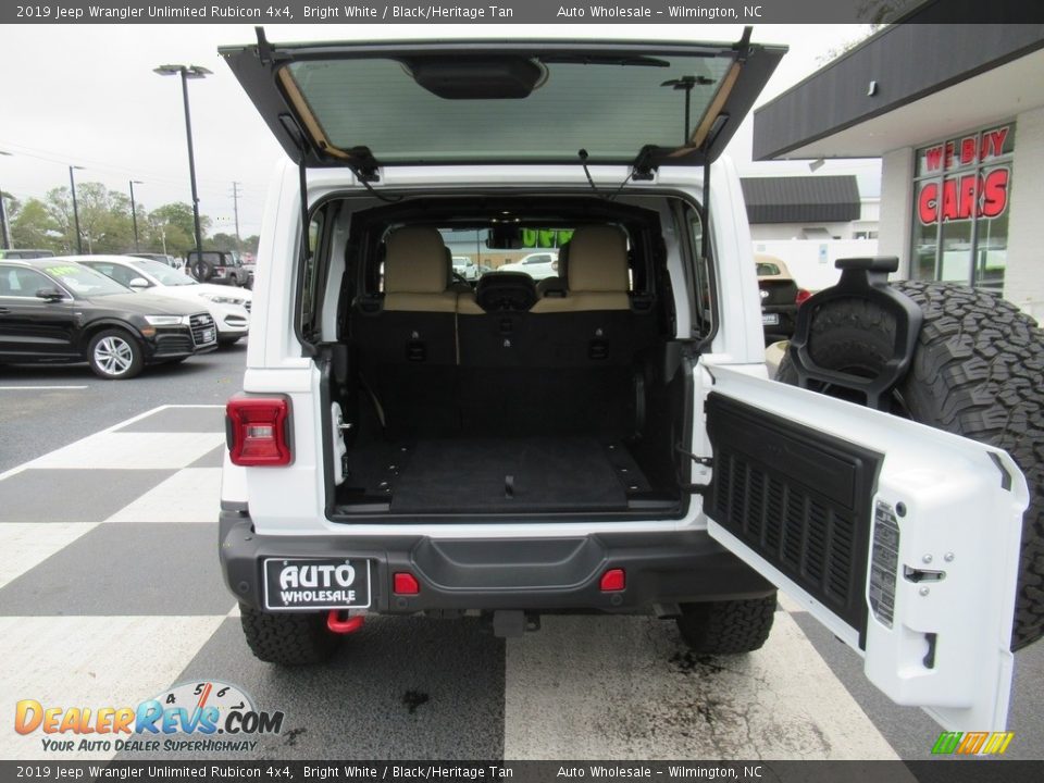 2019 Jeep Wrangler Unlimited Rubicon 4x4 Bright White / Black/Heritage Tan Photo #5