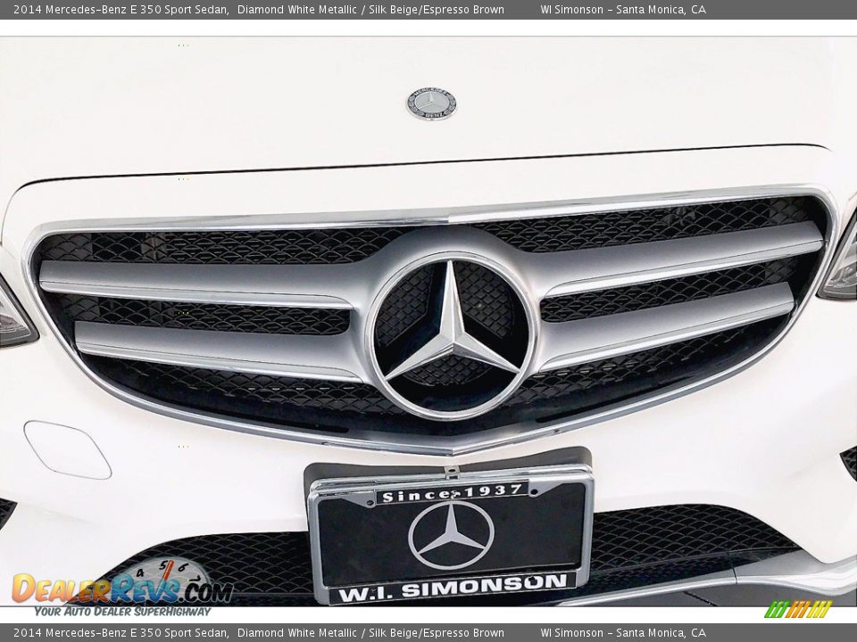 2014 Mercedes-Benz E 350 Sport Sedan Diamond White Metallic / Silk Beige/Espresso Brown Photo #30