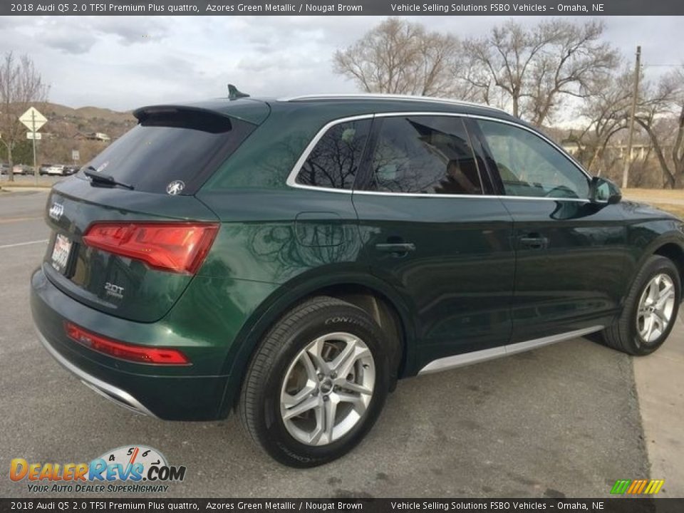 2018 Audi Q5 2.0 TFSI Premium Plus quattro Azores Green Metallic / Nougat Brown Photo #2