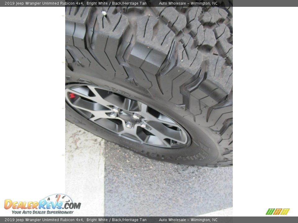 2019 Jeep Wrangler Unlimited Rubicon 4x4 Bright White / Black/Heritage Tan Photo #9