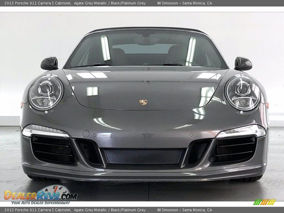 2013 Porsche 911 Carrera S Cabriolet Agate Grey Metallic / Black/Platinum Grey Photo #2