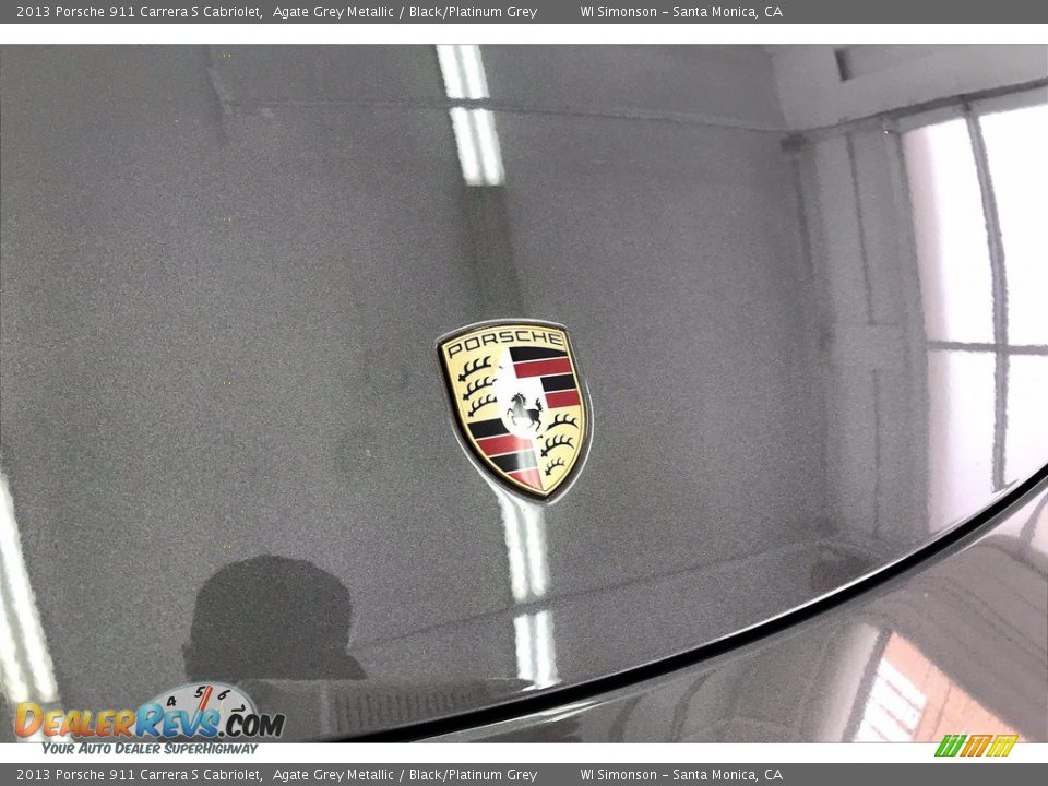 2013 Porsche 911 Carrera S Cabriolet Agate Grey Metallic / Black/Platinum Grey Photo #7