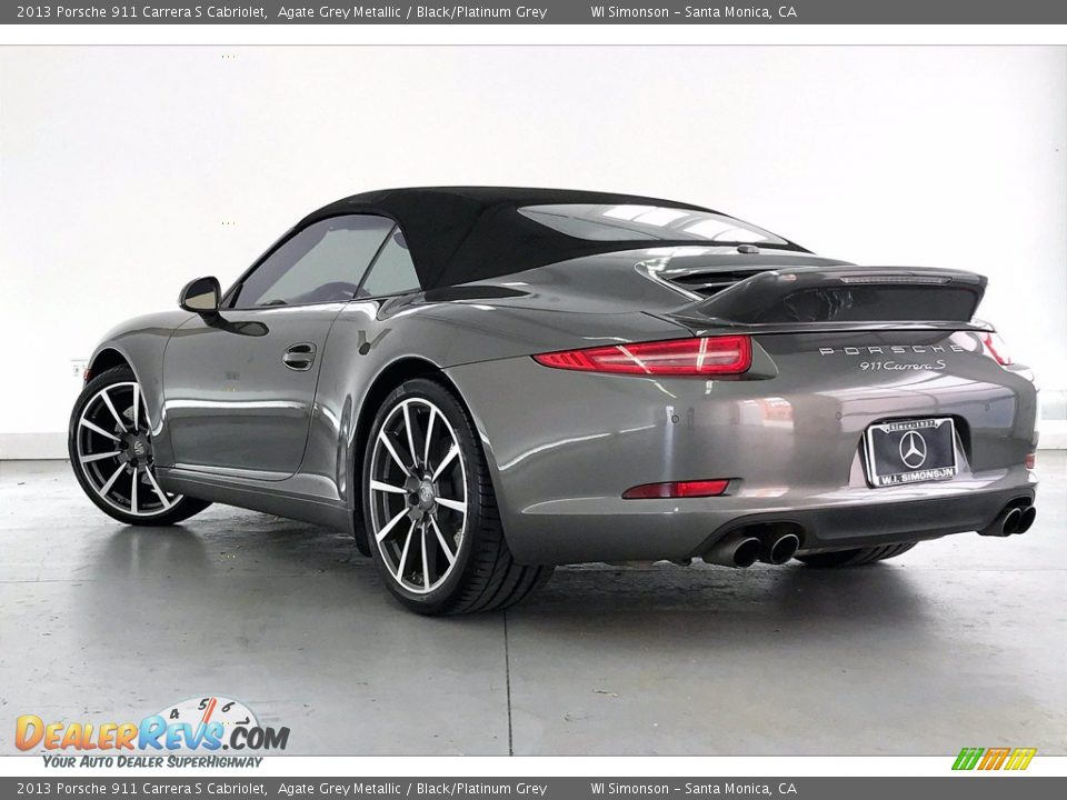 2013 Porsche 911 Carrera S Cabriolet Agate Grey Metallic / Black/Platinum Grey Photo #10
