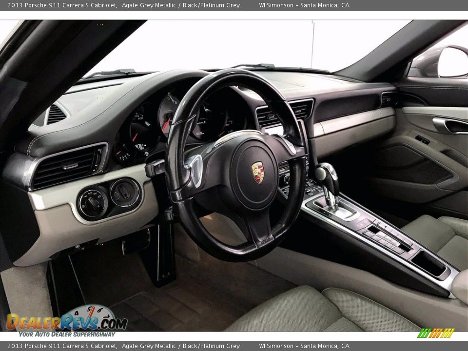 2013 Porsche 911 Carrera S Cabriolet Agate Grey Metallic / Black/Platinum Grey Photo #14