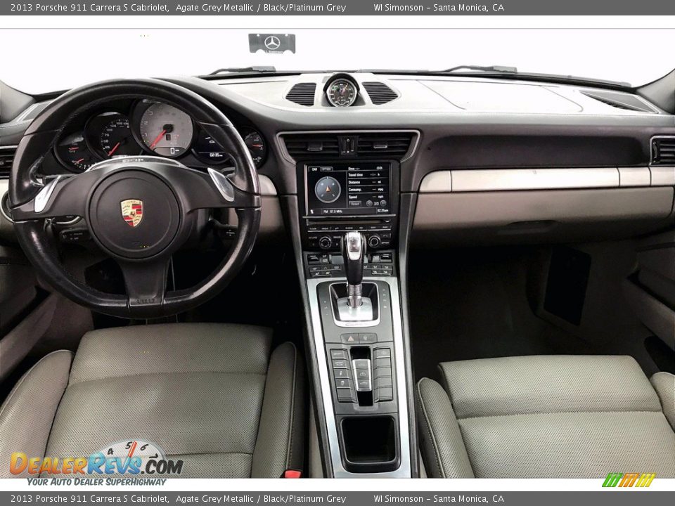 2013 Porsche 911 Carrera S Cabriolet Agate Grey Metallic / Black/Platinum Grey Photo #15