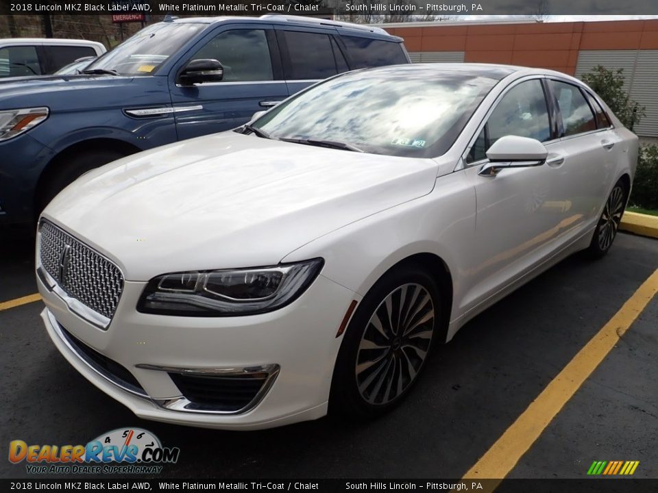 2018 Lincoln MKZ Black Label AWD White Platinum Metallic Tri-Coat / Chalet Photo #1