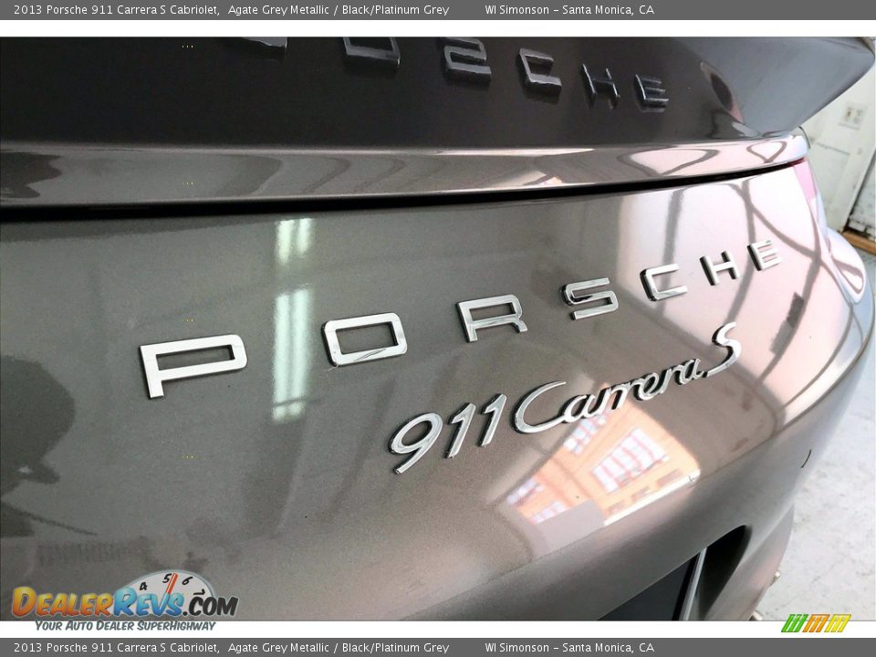 2013 Porsche 911 Carrera S Cabriolet Agate Grey Metallic / Black/Platinum Grey Photo #31