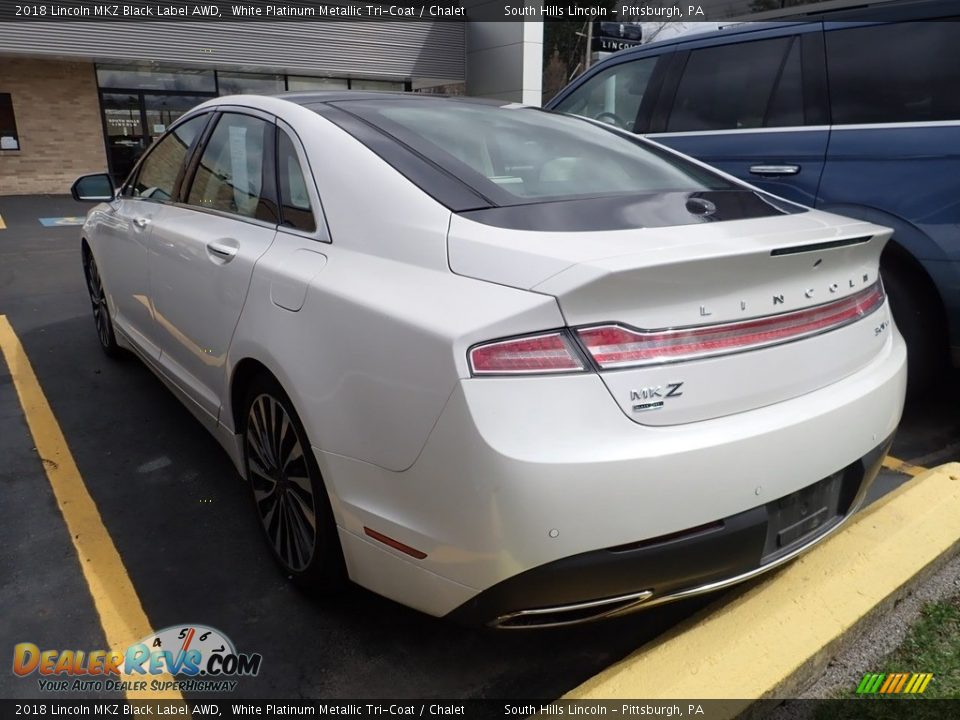 2018 Lincoln MKZ Black Label AWD White Platinum Metallic Tri-Coat / Chalet Photo #2