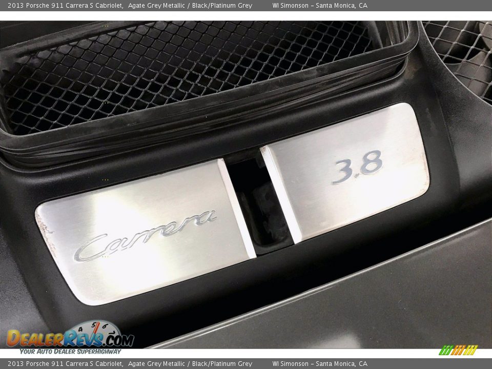2013 Porsche 911 Carrera S Cabriolet Agate Grey Metallic / Black/Platinum Grey Photo #32