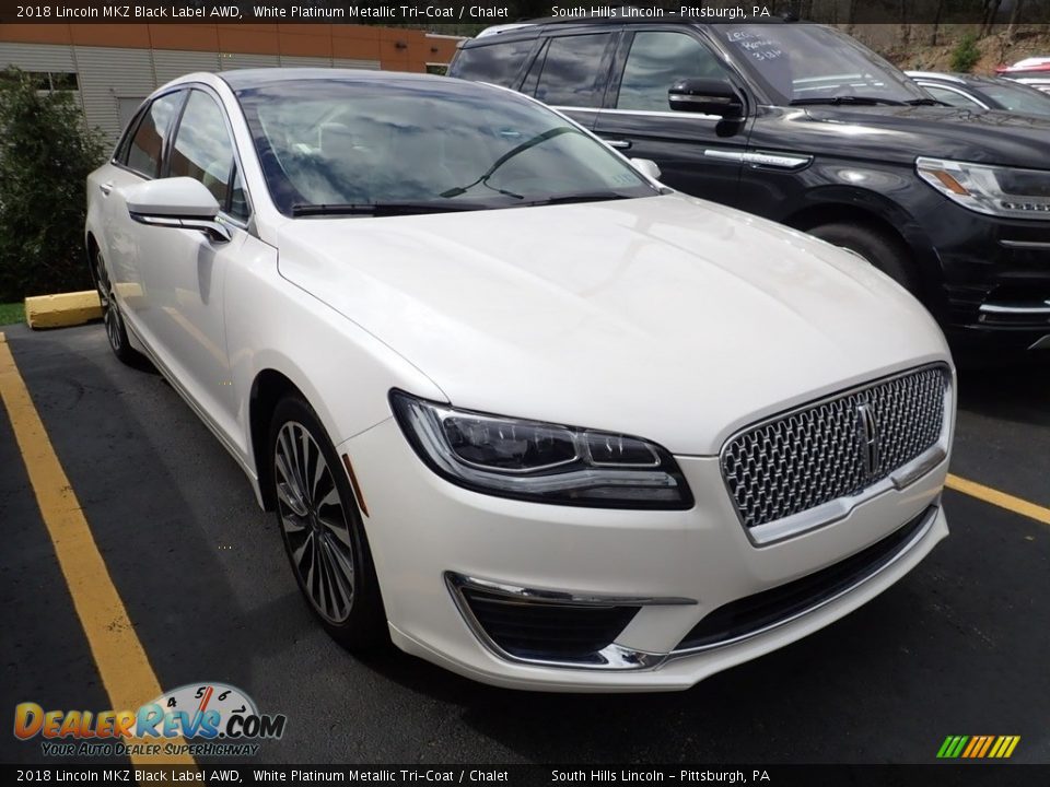 2018 Lincoln MKZ Black Label AWD White Platinum Metallic Tri-Coat / Chalet Photo #5