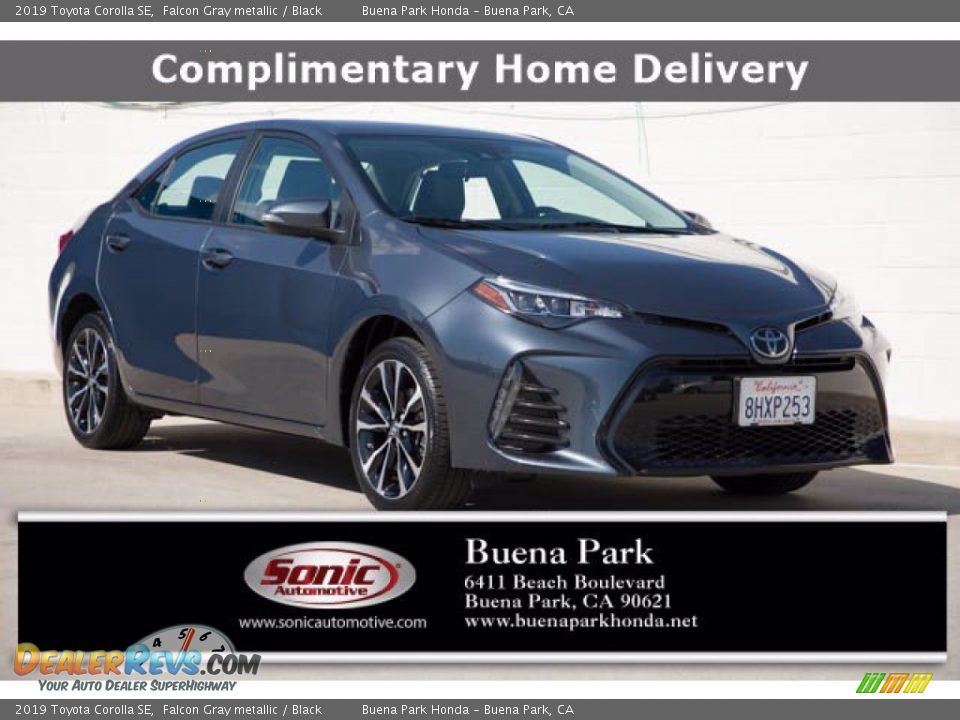 2019 Toyota Corolla SE Falcon Gray metallic / Black Photo #1