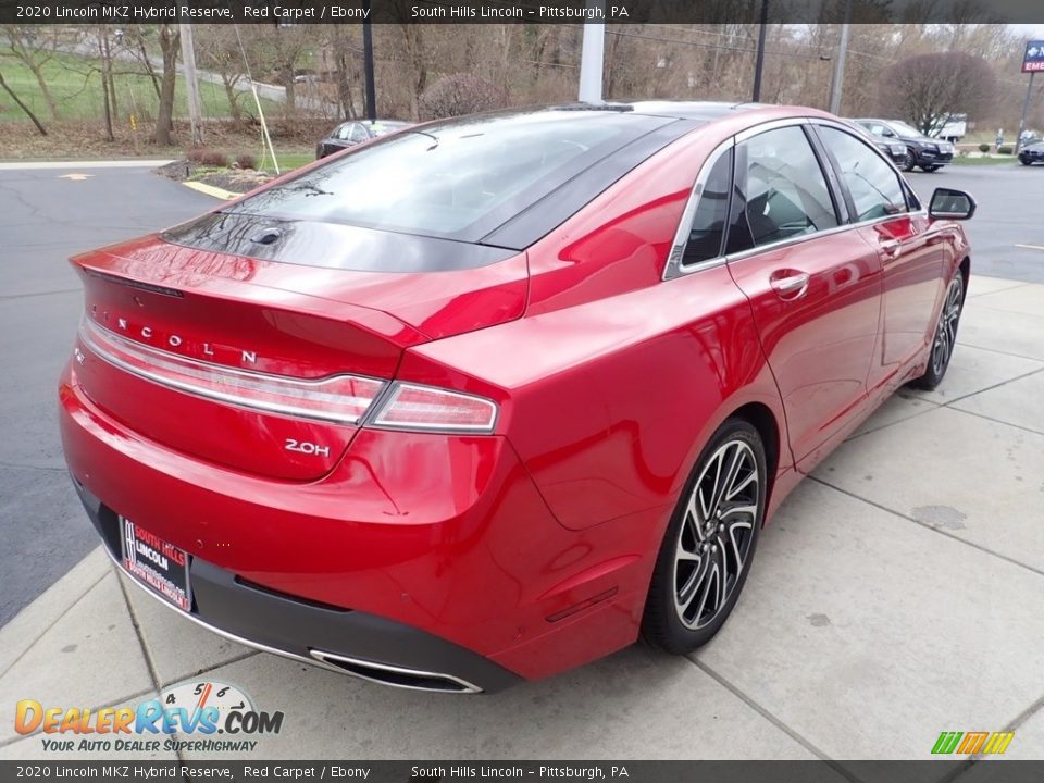 2020 Lincoln MKZ Hybrid Reserve Red Carpet / Ebony Photo #6