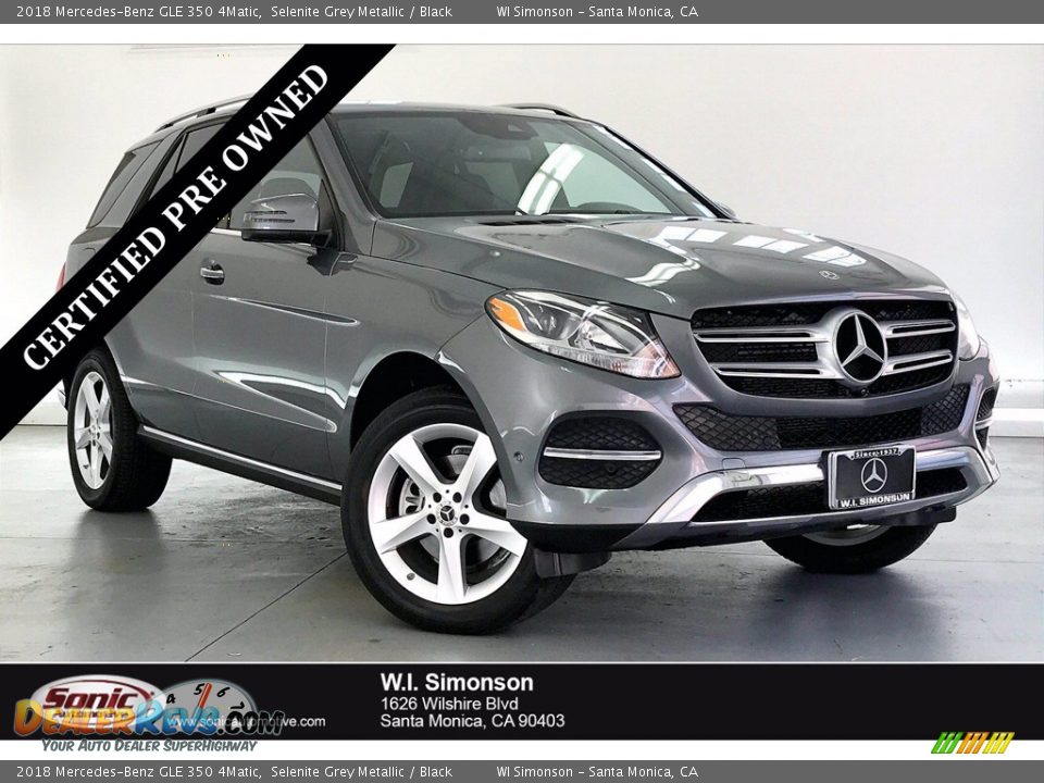 2018 Mercedes-Benz GLE 350 4Matic Selenite Grey Metallic / Black Photo #1