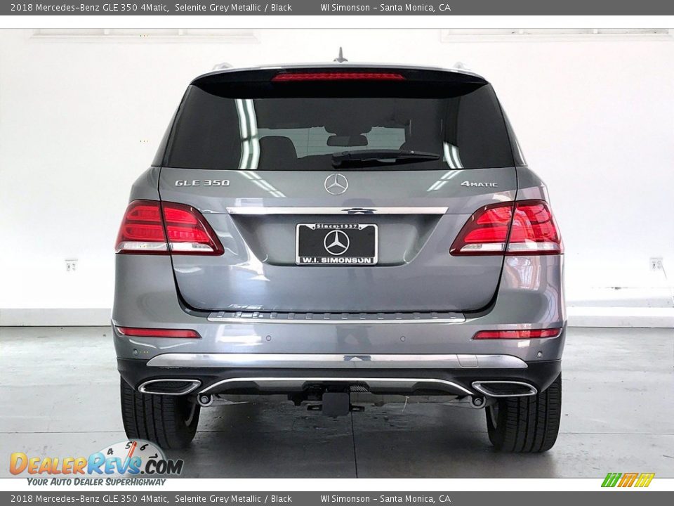 2018 Mercedes-Benz GLE 350 4Matic Selenite Grey Metallic / Black Photo #3
