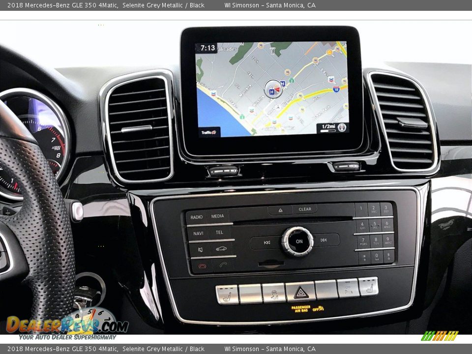 2018 Mercedes-Benz GLE 350 4Matic Selenite Grey Metallic / Black Photo #5