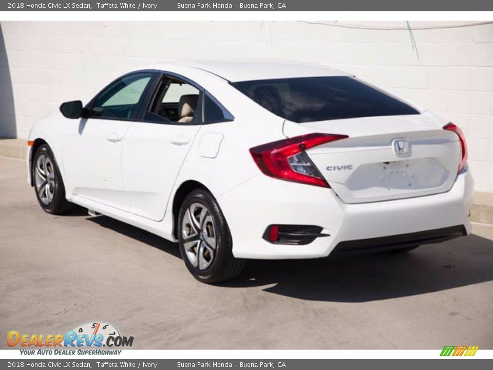 2018 Honda Civic LX Sedan Taffeta White / Ivory Photo #2