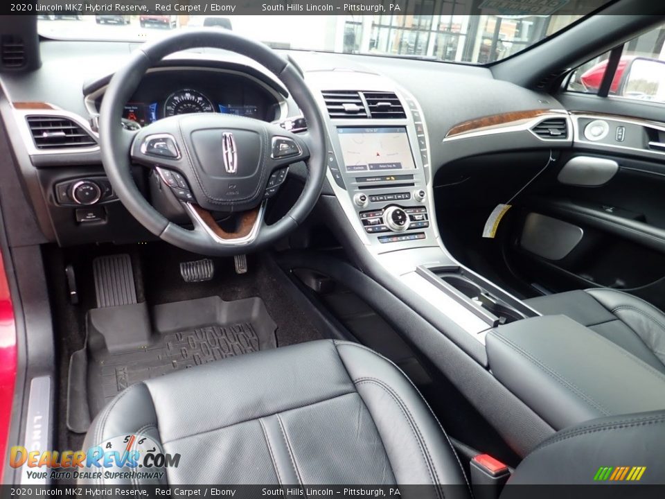 Ebony Interior - 2020 Lincoln MKZ Hybrid Reserve Photo #17