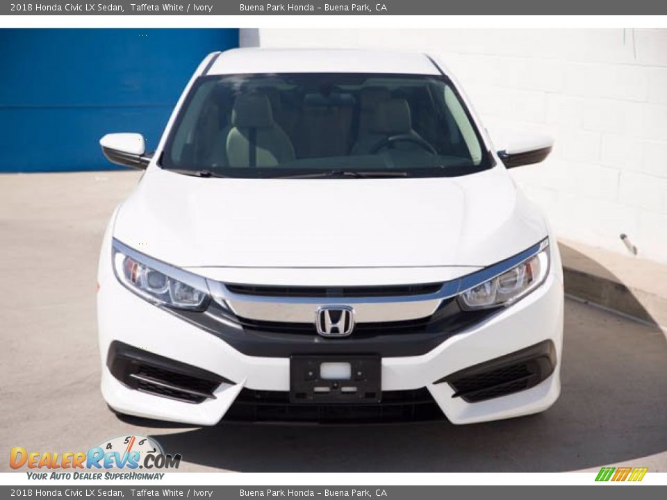 2018 Honda Civic LX Sedan Taffeta White / Ivory Photo #7