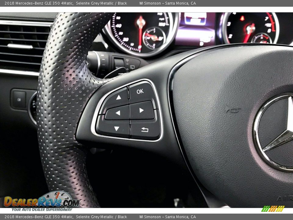 2018 Mercedes-Benz GLE 350 4Matic Selenite Grey Metallic / Black Photo #21
