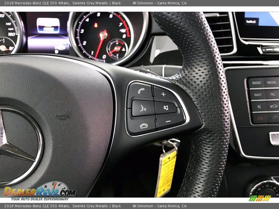 2018 Mercedes-Benz GLE 350 4Matic Selenite Grey Metallic / Black Photo #22