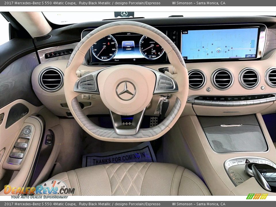 Dashboard of 2017 Mercedes-Benz S 550 4Matic Coupe Photo #4