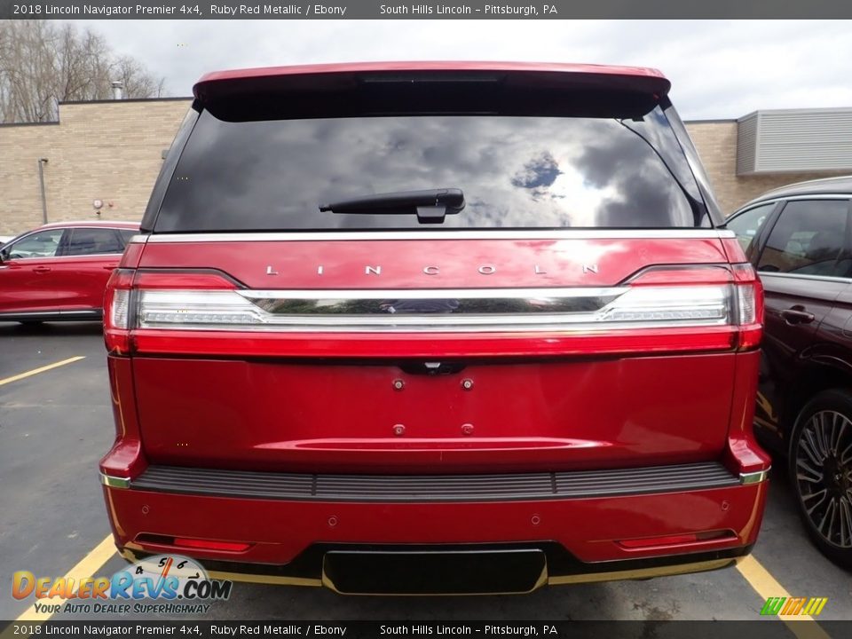 2018 Lincoln Navigator Premier 4x4 Ruby Red Metallic / Ebony Photo #3