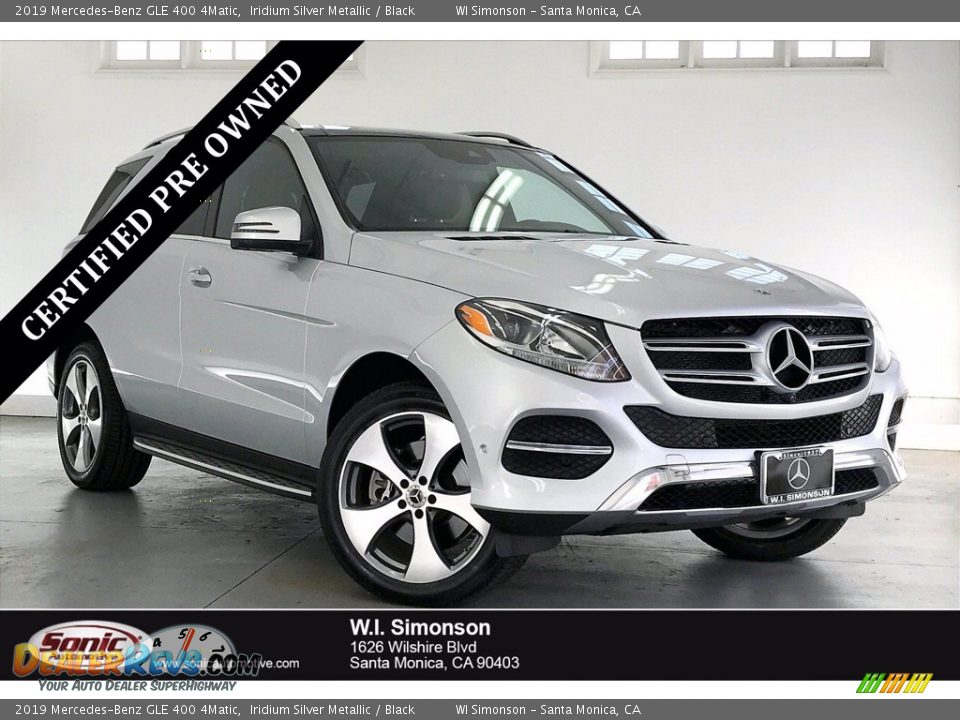 2019 Mercedes-Benz GLE 400 4Matic Iridium Silver Metallic / Black Photo #1