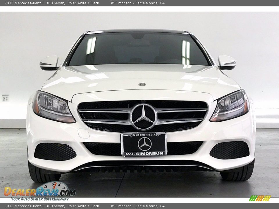 2018 Mercedes-Benz C 300 Sedan Polar White / Black Photo #2