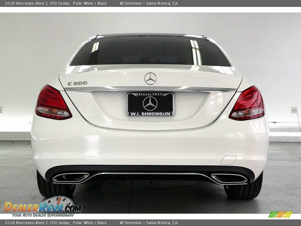 2018 Mercedes-Benz C 300 Sedan Polar White / Black Photo #3