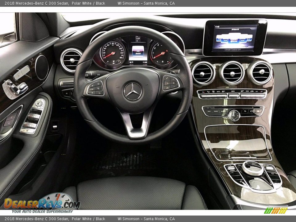 2018 Mercedes-Benz C 300 Sedan Polar White / Black Photo #4