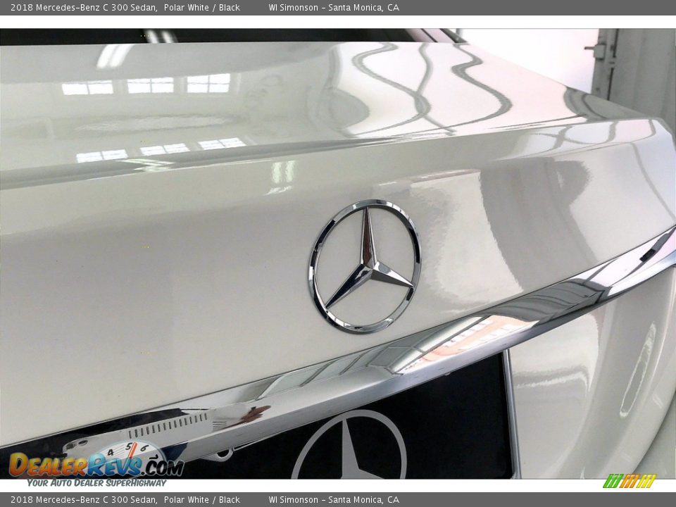 2018 Mercedes-Benz C 300 Sedan Polar White / Black Photo #7