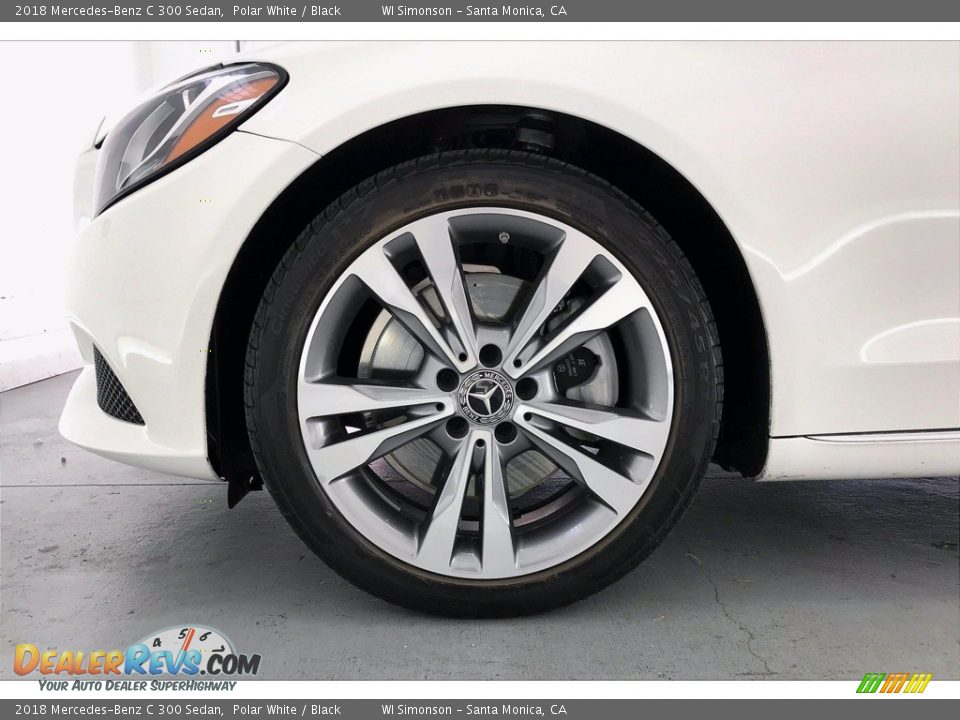 2018 Mercedes-Benz C 300 Sedan Polar White / Black Photo #8