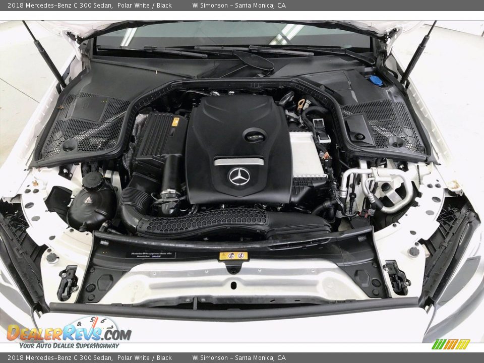 2018 Mercedes-Benz C 300 Sedan Polar White / Black Photo #9