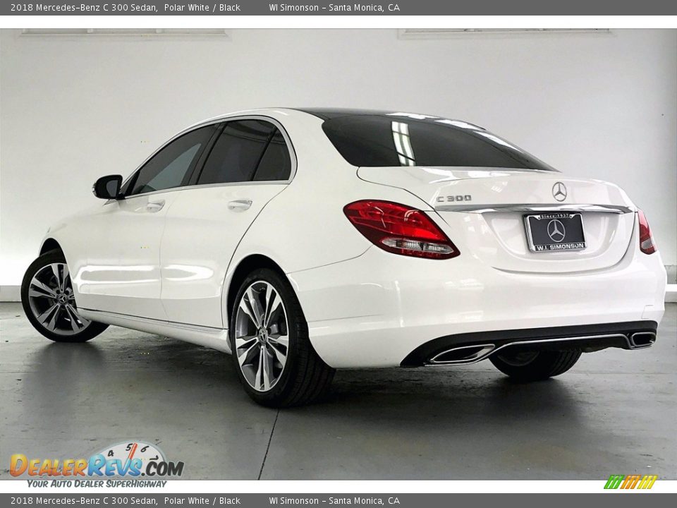 2018 Mercedes-Benz C 300 Sedan Polar White / Black Photo #10