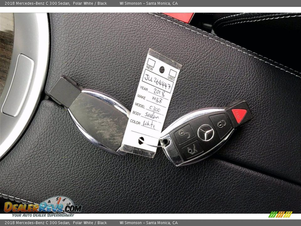 2018 Mercedes-Benz C 300 Sedan Polar White / Black Photo #11