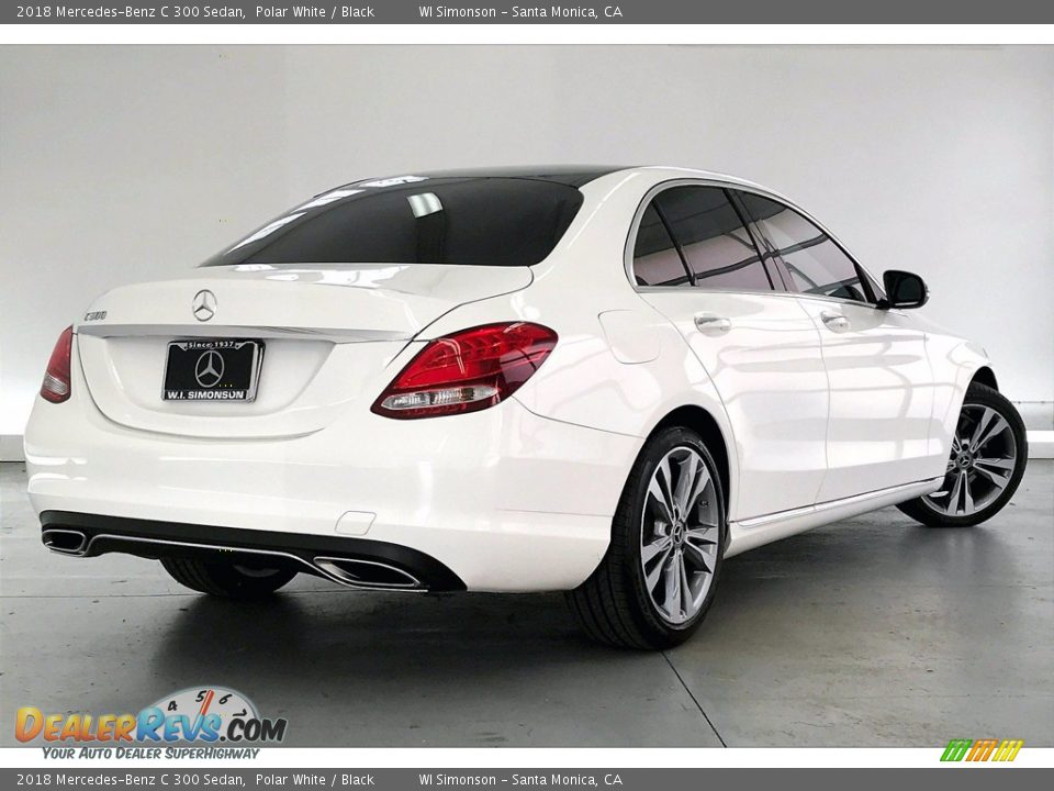 2018 Mercedes-Benz C 300 Sedan Polar White / Black Photo #13