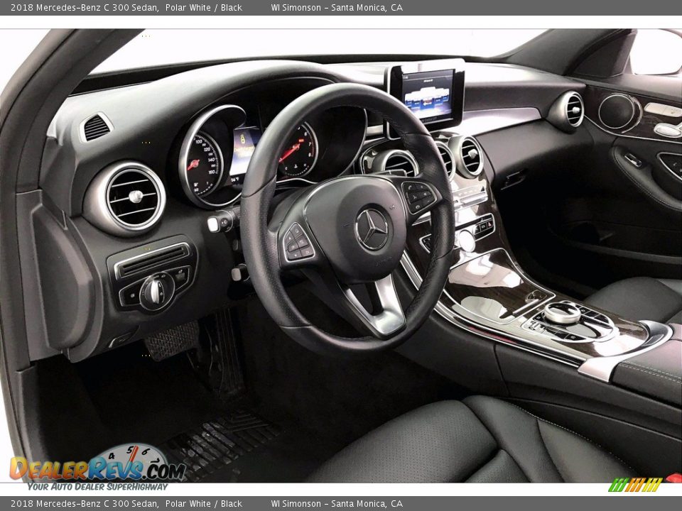 2018 Mercedes-Benz C 300 Sedan Polar White / Black Photo #14