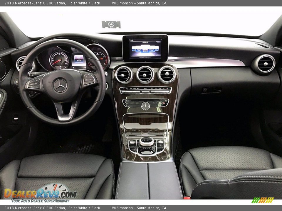 2018 Mercedes-Benz C 300 Sedan Polar White / Black Photo #15