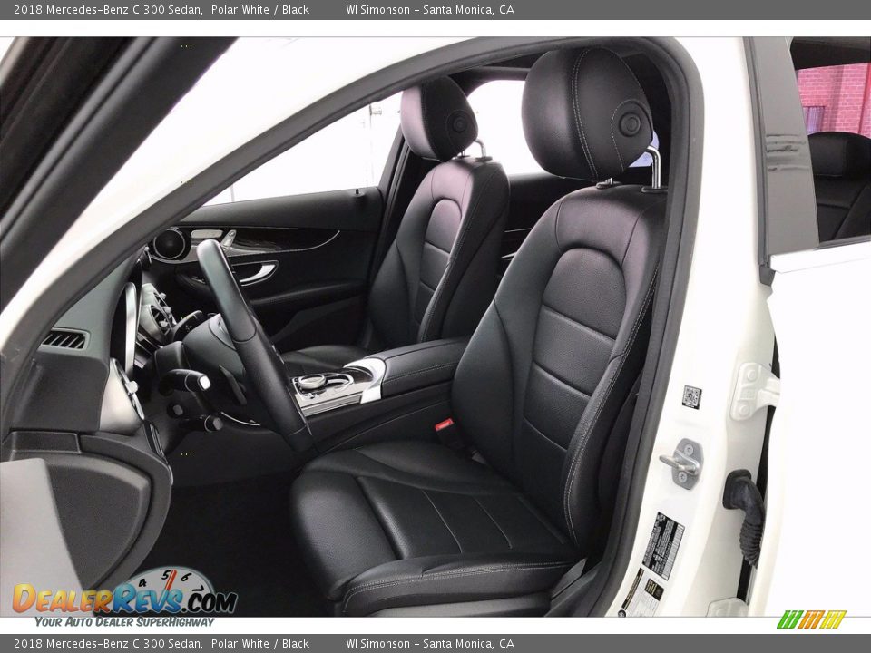 2018 Mercedes-Benz C 300 Sedan Polar White / Black Photo #18