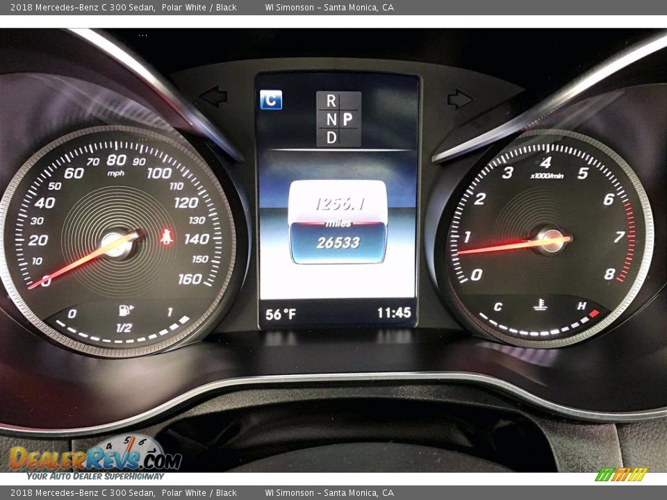 2018 Mercedes-Benz C 300 Sedan Polar White / Black Photo #23