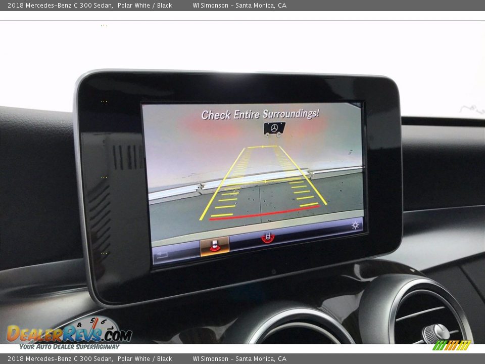 2018 Mercedes-Benz C 300 Sedan Polar White / Black Photo #24
