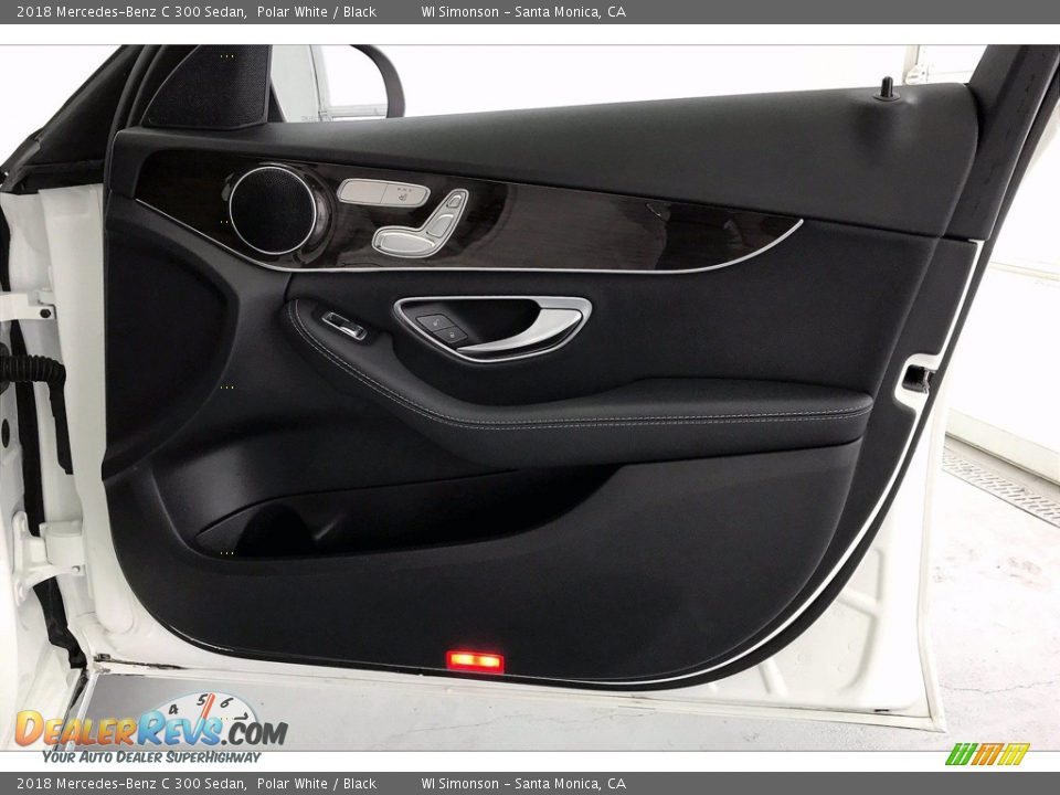2018 Mercedes-Benz C 300 Sedan Polar White / Black Photo #27