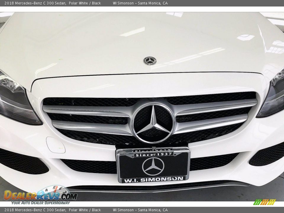 2018 Mercedes-Benz C 300 Sedan Polar White / Black Photo #30