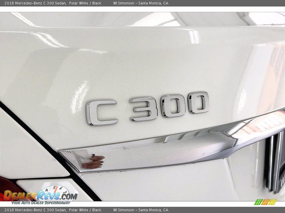 2018 Mercedes-Benz C 300 Sedan Polar White / Black Photo #31